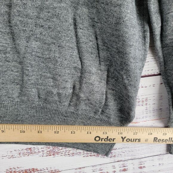 J Crew Mens Size L Sweatshirt Heather Gray Pullover Long Sleeve Casual EUC - Picture 4 of 9
